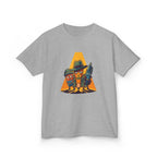 Kids Tee - Noir Stationery Detective Team | Cartoon Comic Style
