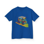 Kids T-Shirt - Vibrant Geometric Animal Bus Adventure