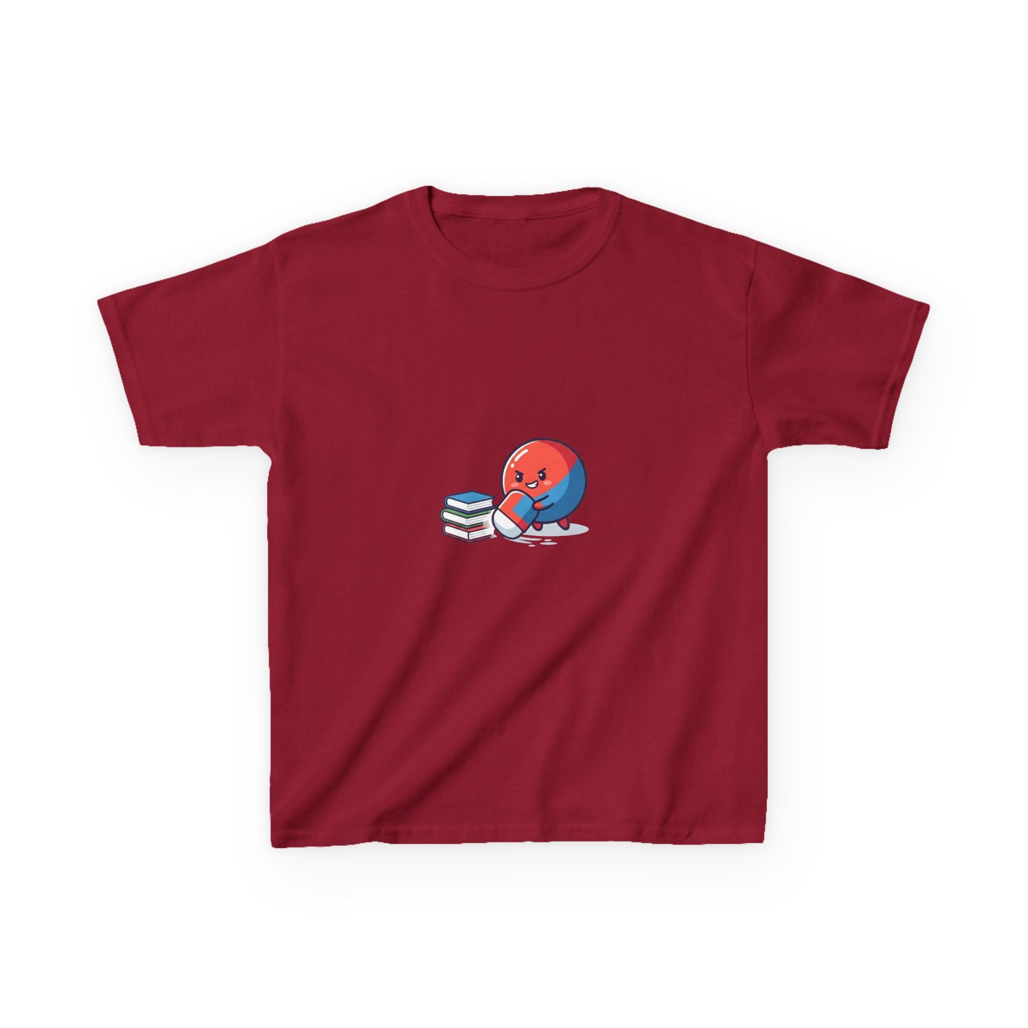 Kids Heavy Cotton Tee - Cute School Learning Cartoon Shirt