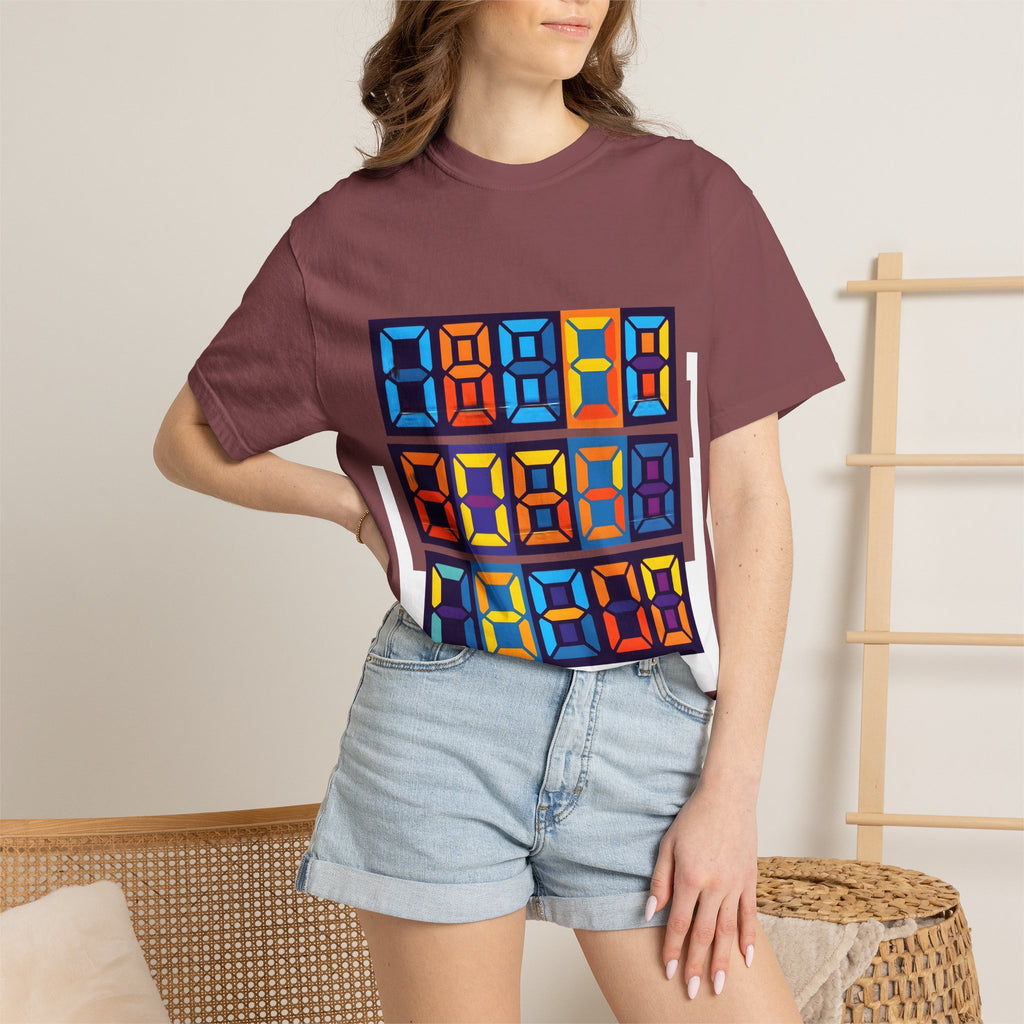 Unisex T-Shirt - Retro Tech 8-Bit Digital Display | Comfort Colors