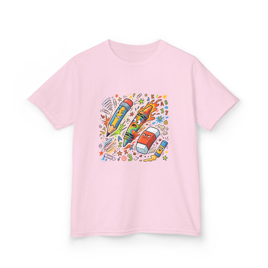 Kids Tee - Vibrant Doodle School Supplies | Back to School