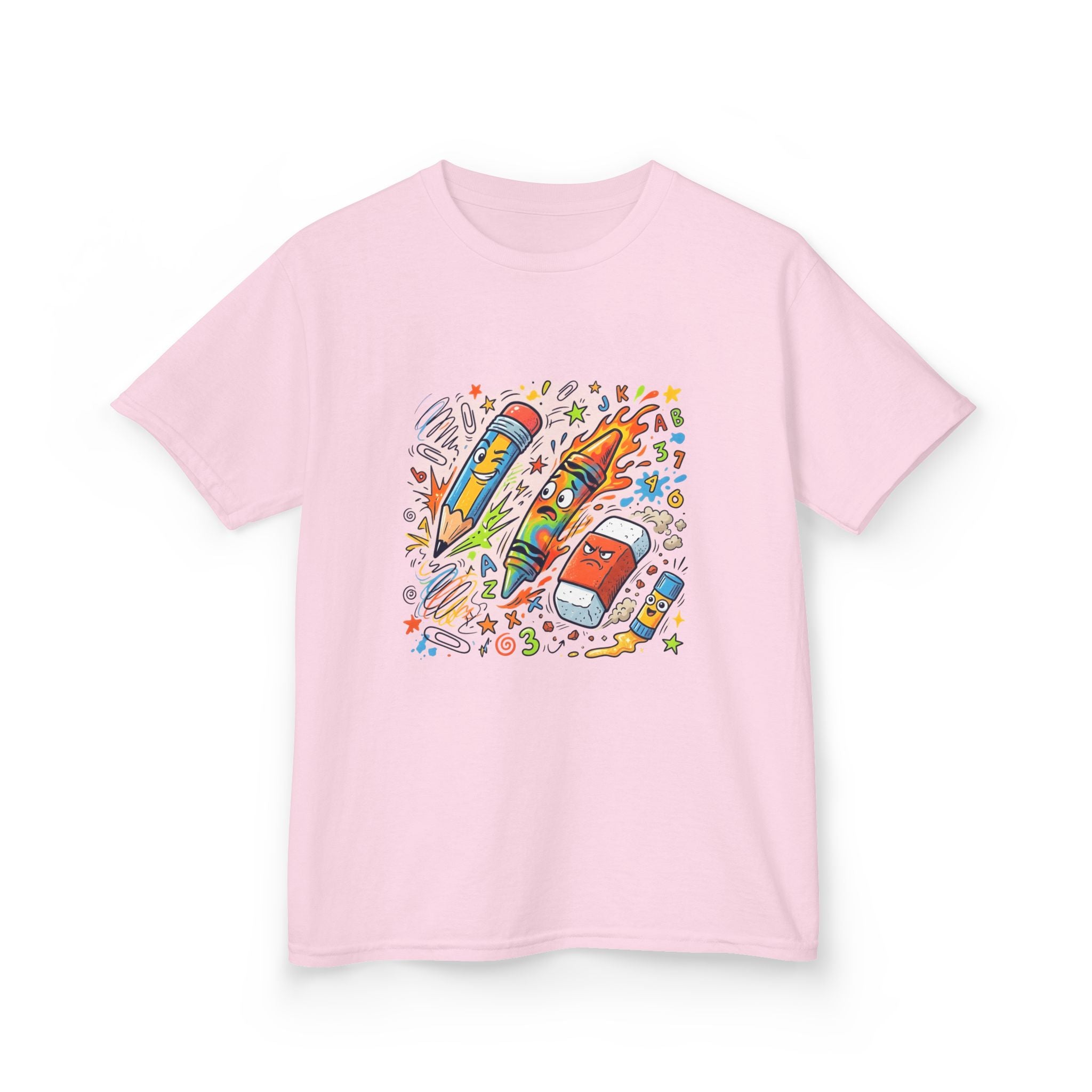 Kids Tee - Vibrant Doodle School Supplies | Back to School
