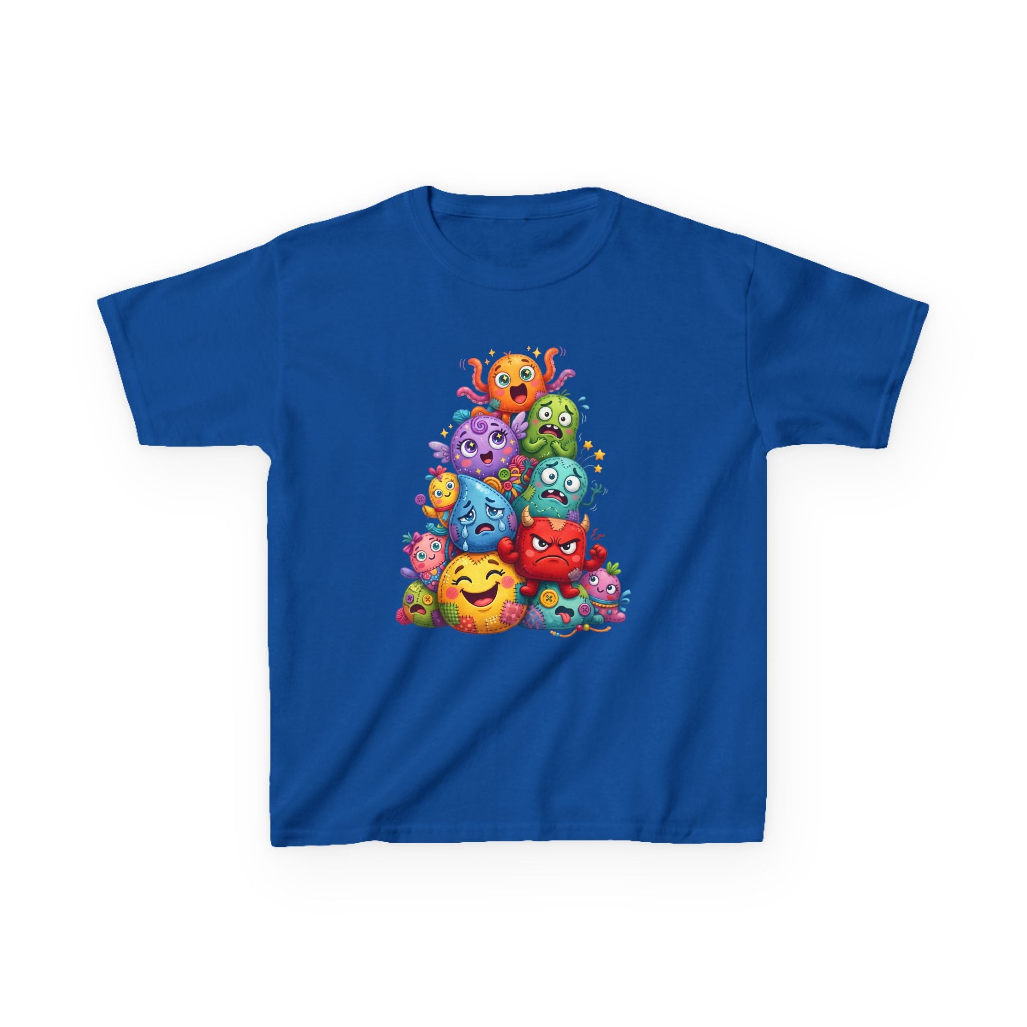 Kids T-Shirt - Cute Monster Pile | Whimsical Cartoon Design