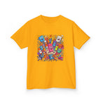 Kids T-Shirt - Cartoon School Supplies Doodle | Back to School