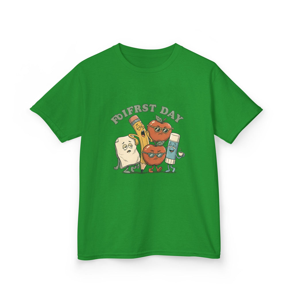 Kids Tee - Funny "FIRST DAY" Tired School Supplies Back to School 2026