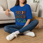 Unisex T-Shirt - Cosmic Folk Art Eye & Snake | Spiritual Nature