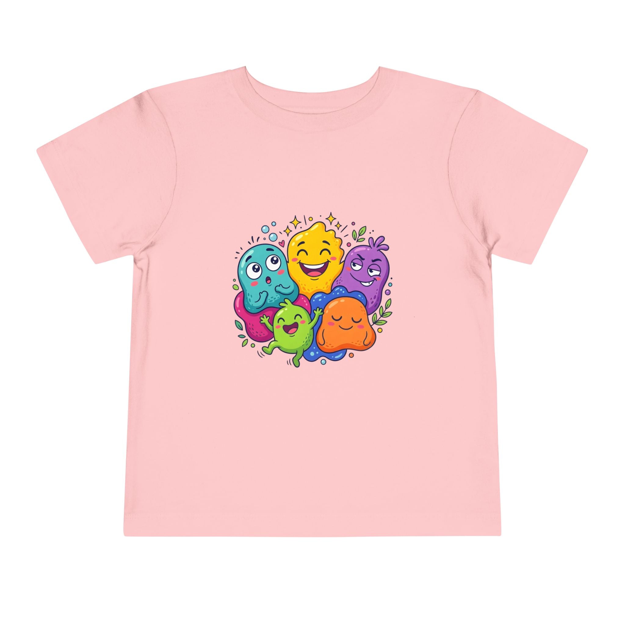 Toddler Monster Tee - Cute Happy Colorful Cartoon Kids Shirt