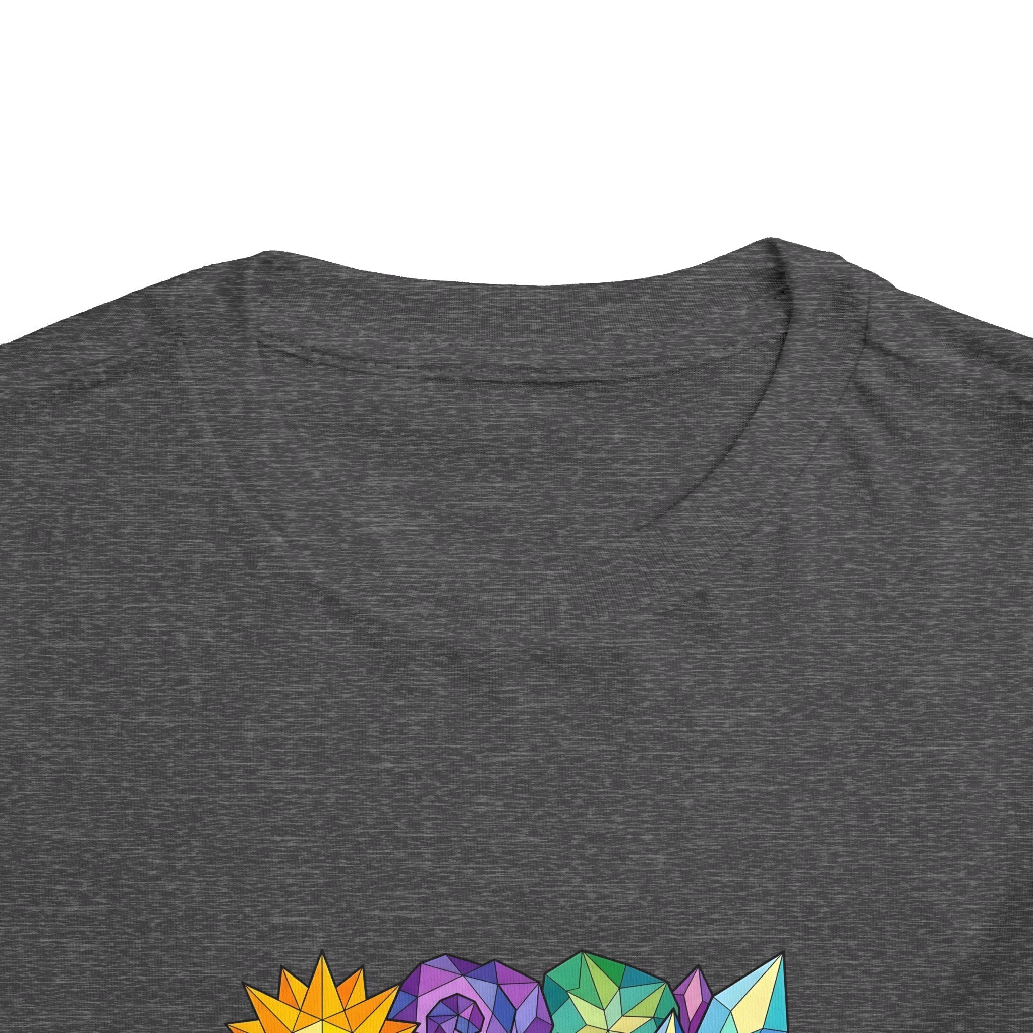 Toddler Tee - Vibrant Geometric Crystal & Gemstone Shirt