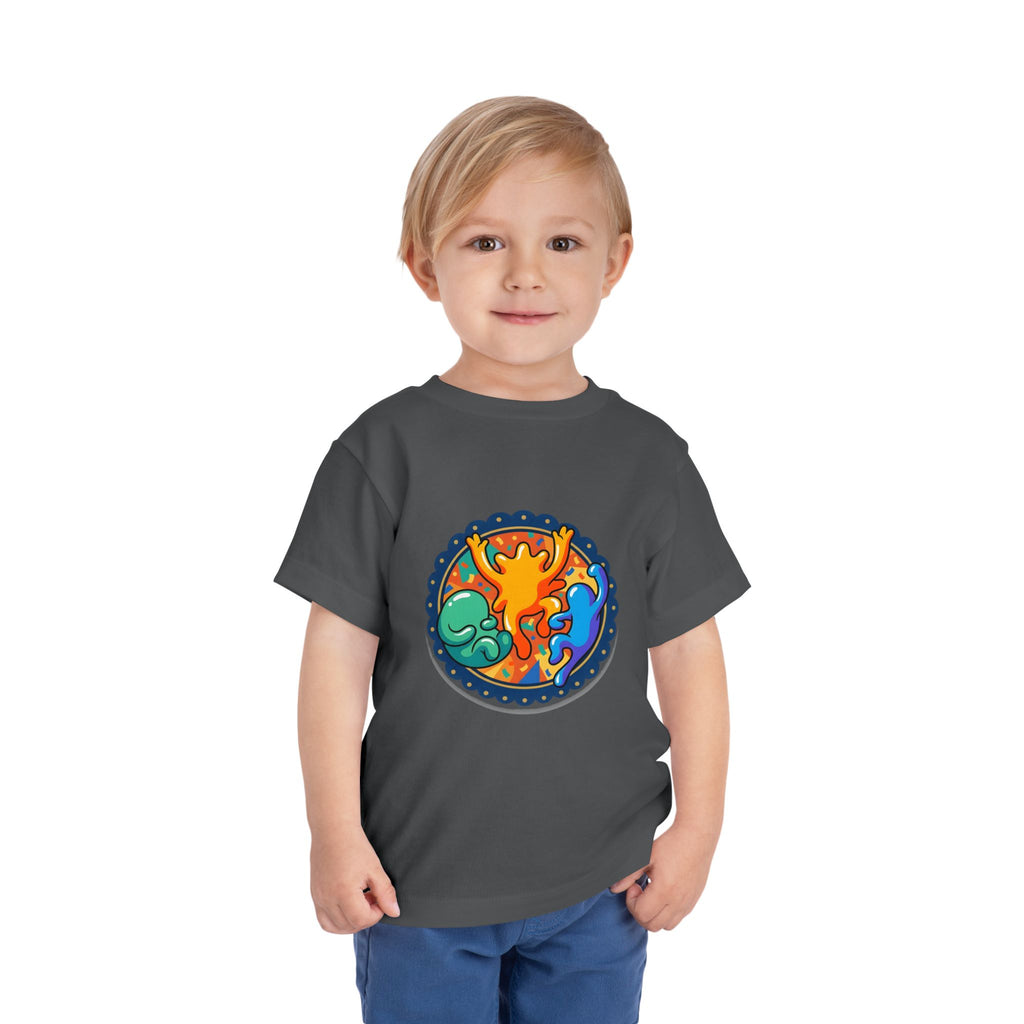 Toddler Tee - Vibrant Playful Celebration Dancing Confetti Shirt