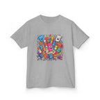 Kids T-Shirt - Cartoon School Supplies Doodle | Back to School