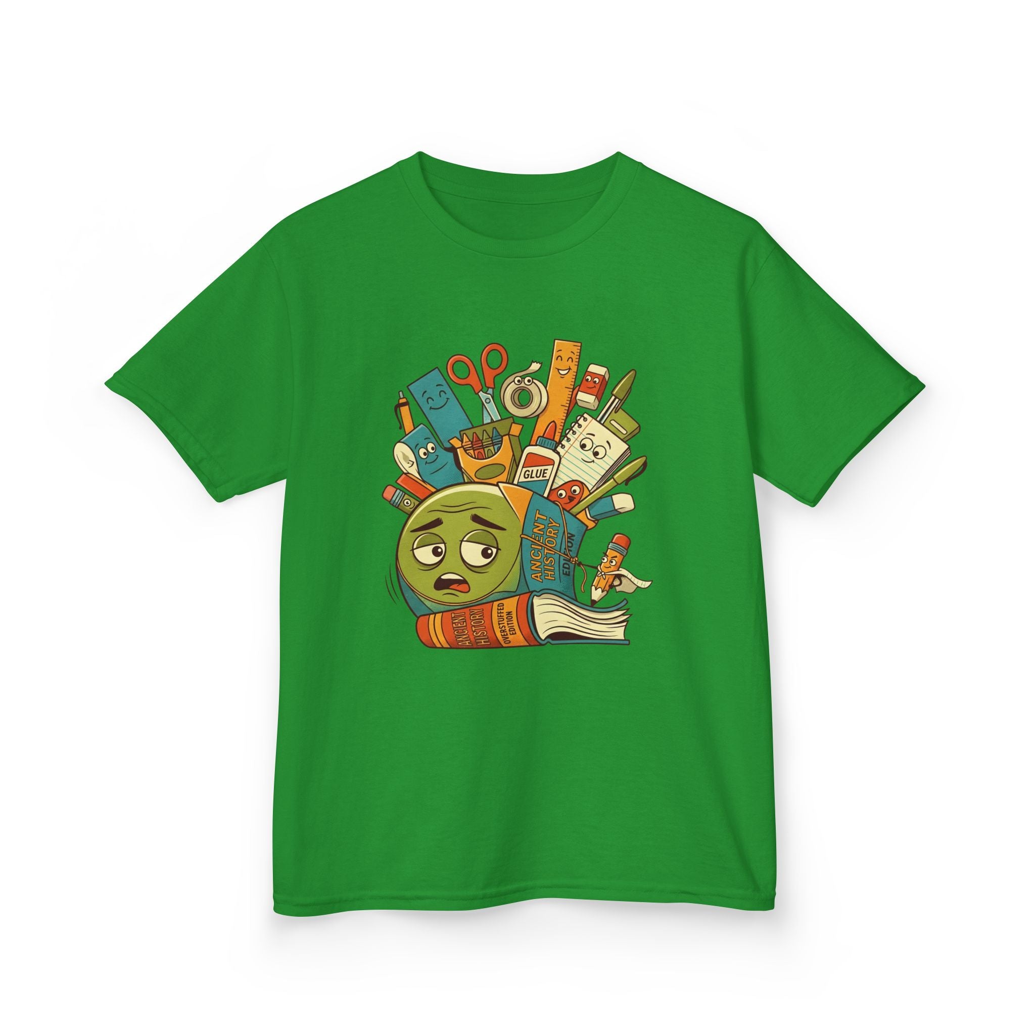 Kids Tee - Ancient History Overstuffed Edition | School Stress Back