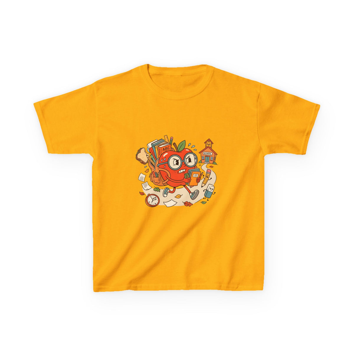 Kids Back to School Tee - Playful ABC 123 School Design