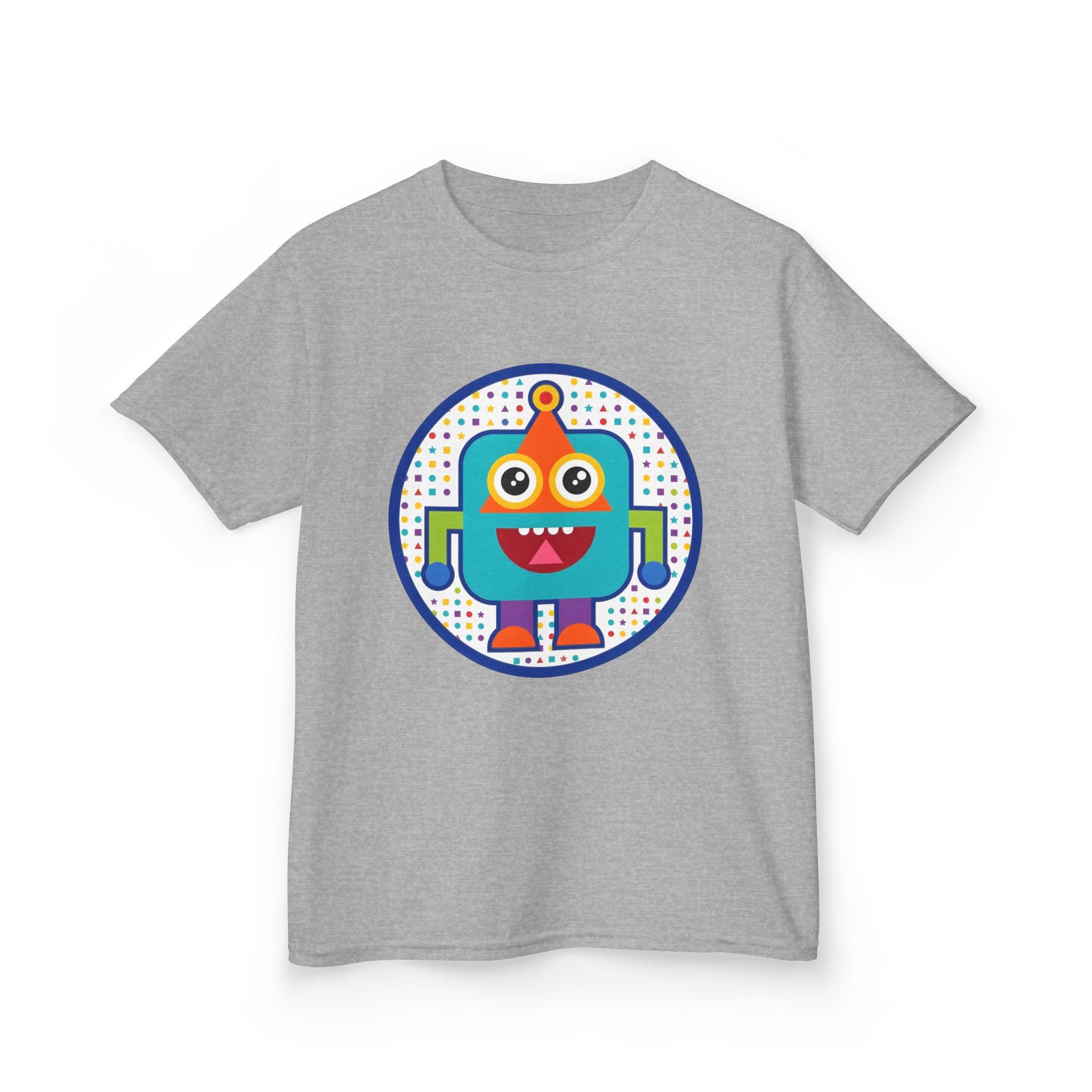 Kids Robot T-Shirt - Cute Geometric Design | Festive Party Tee