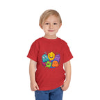 Toddler Monster Tee - Cute Happy Colorful Cartoon Kids Shirt