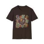 Unisex T-Shirt - Retro Psychedelic Theater Comedy Mask | Abstract Art