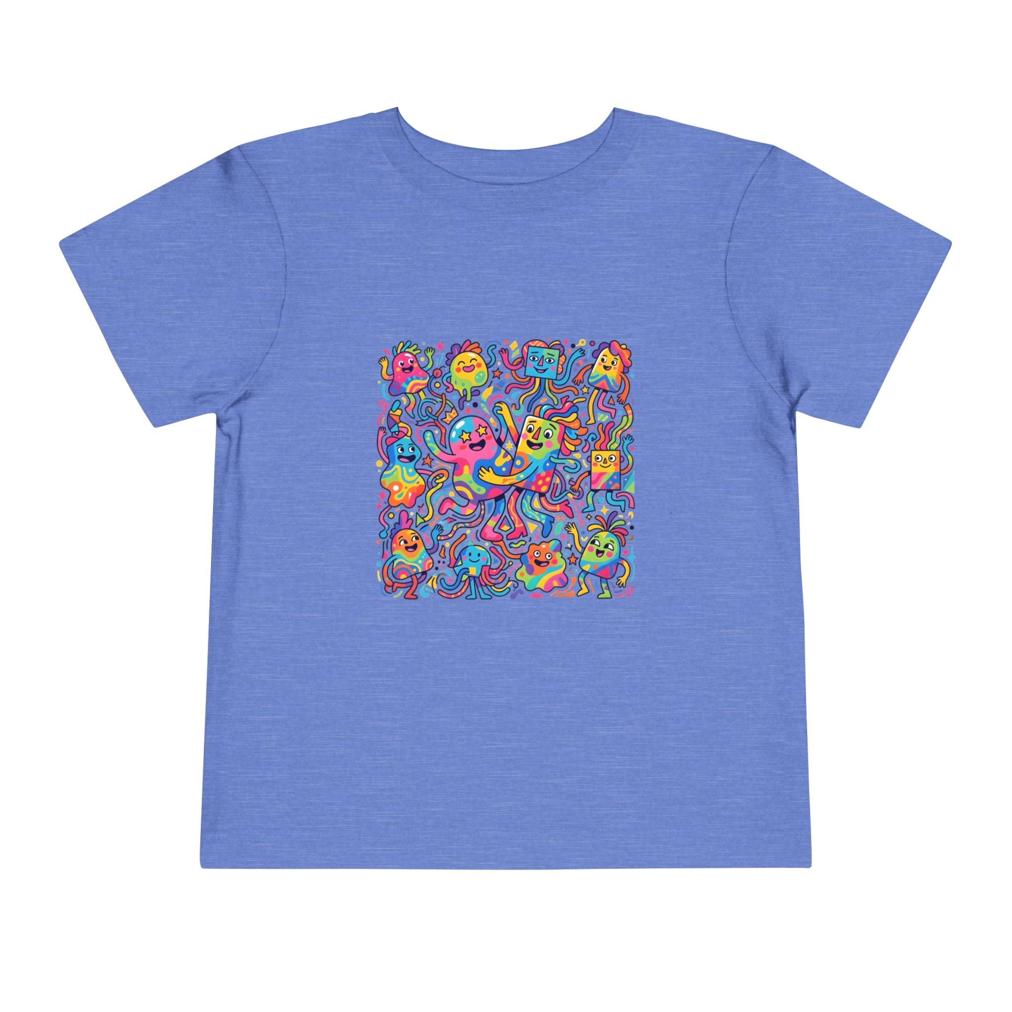 Toddler T-Shirt - Vibrant Whimsical Creatures | Doodle Art