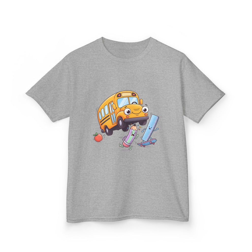 Kids School Bus Tee - Cute School Supplies Shirt | Back to School 2026