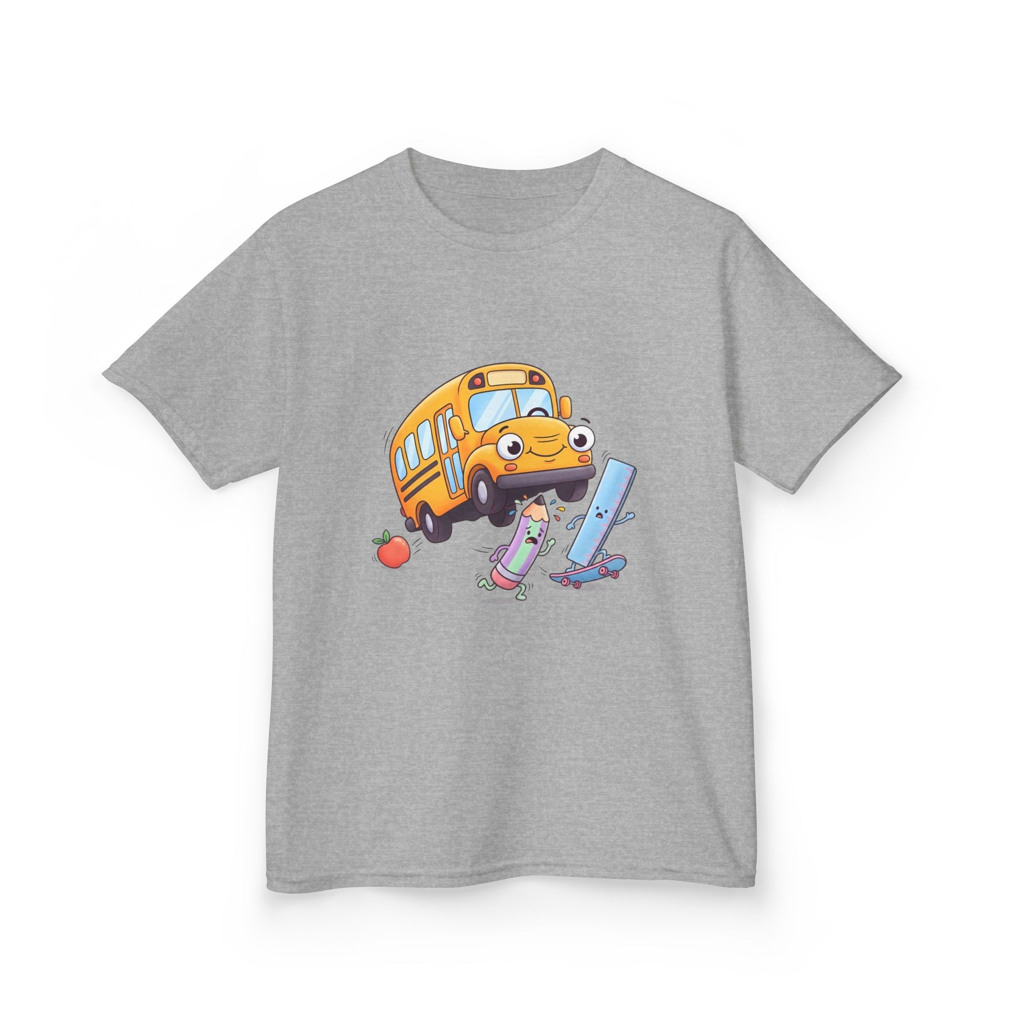 Kids School Bus Tee - Cute School Supplies Shirt | Back to School 2026