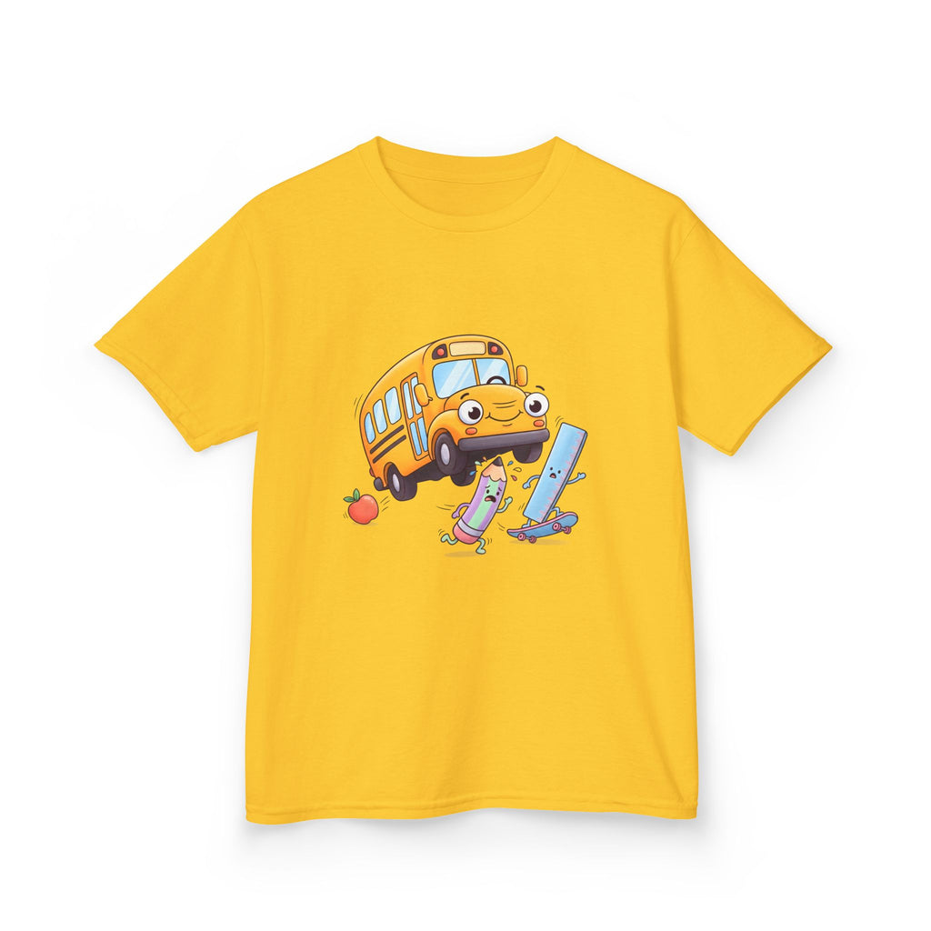 Kids School Bus Tee - Cute School Supplies Shirt | Back to School 2026