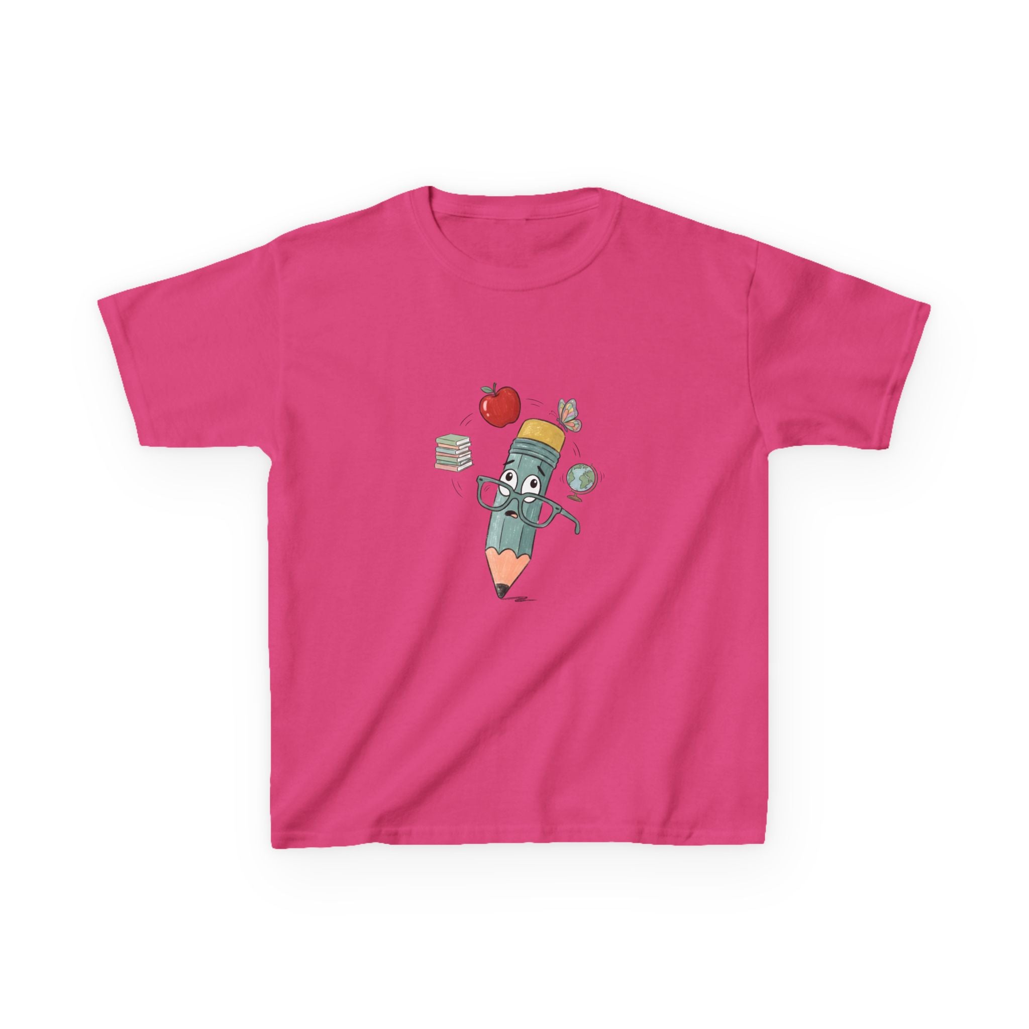 Kids School T-Shirt - Hand-Drawn Whimsical Learning Design