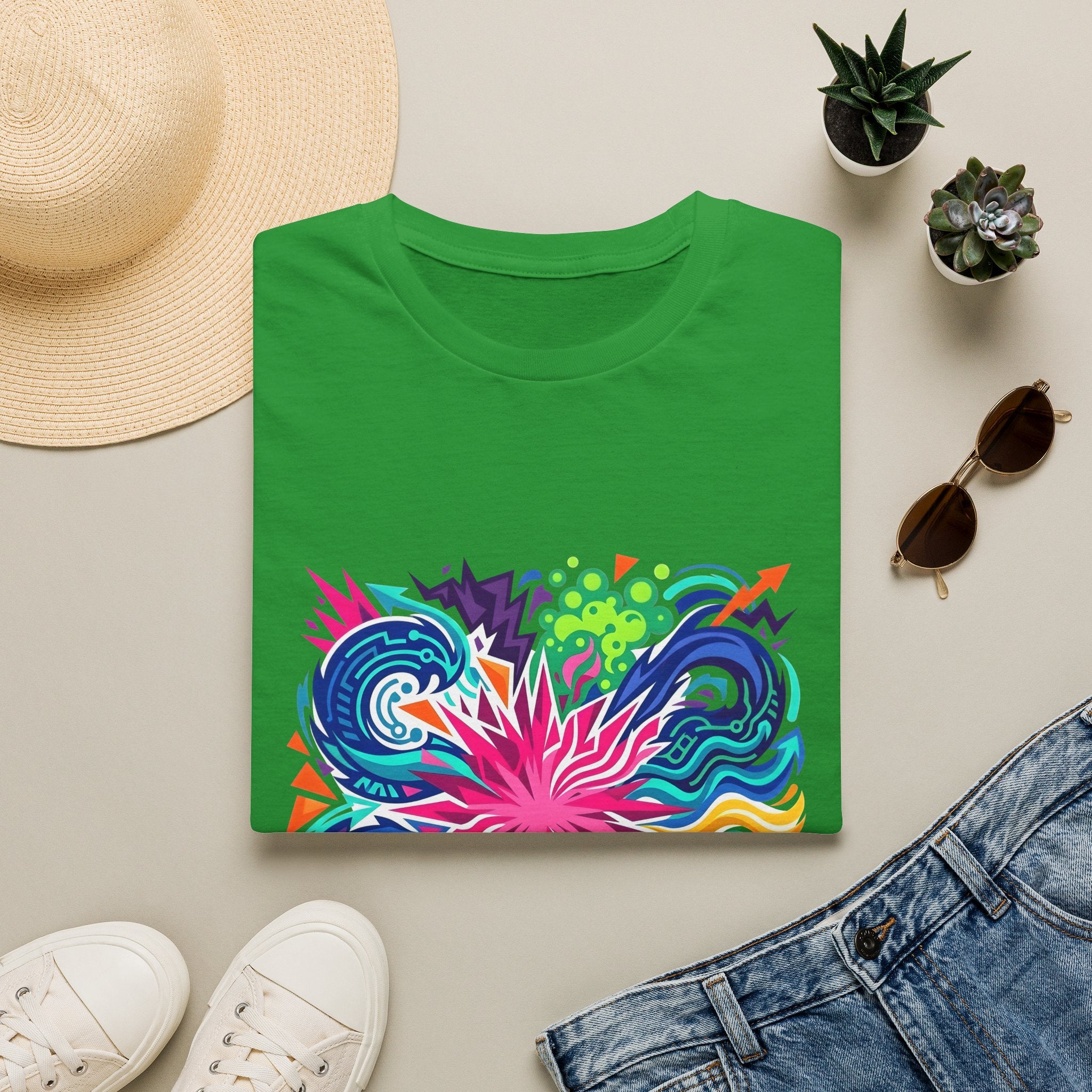 Abstract T-Shirt - Vibrant Graffiti Explosion | Unisex
