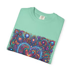 Unisex Garment-Dyed T-shirt - Cosmic Love | Psychedelic Heart Art