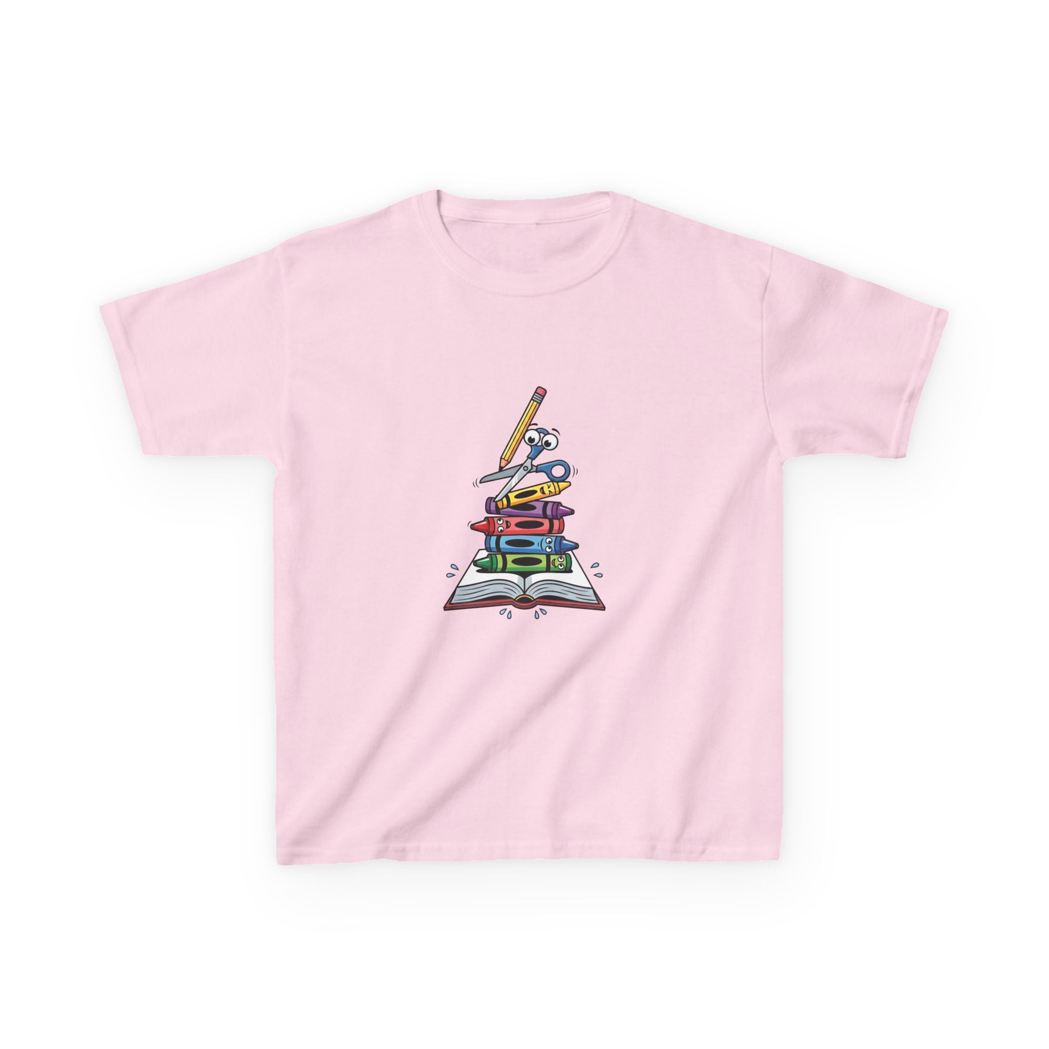 Back to School Kids Tee - Art Supplies Fun Design | 2026