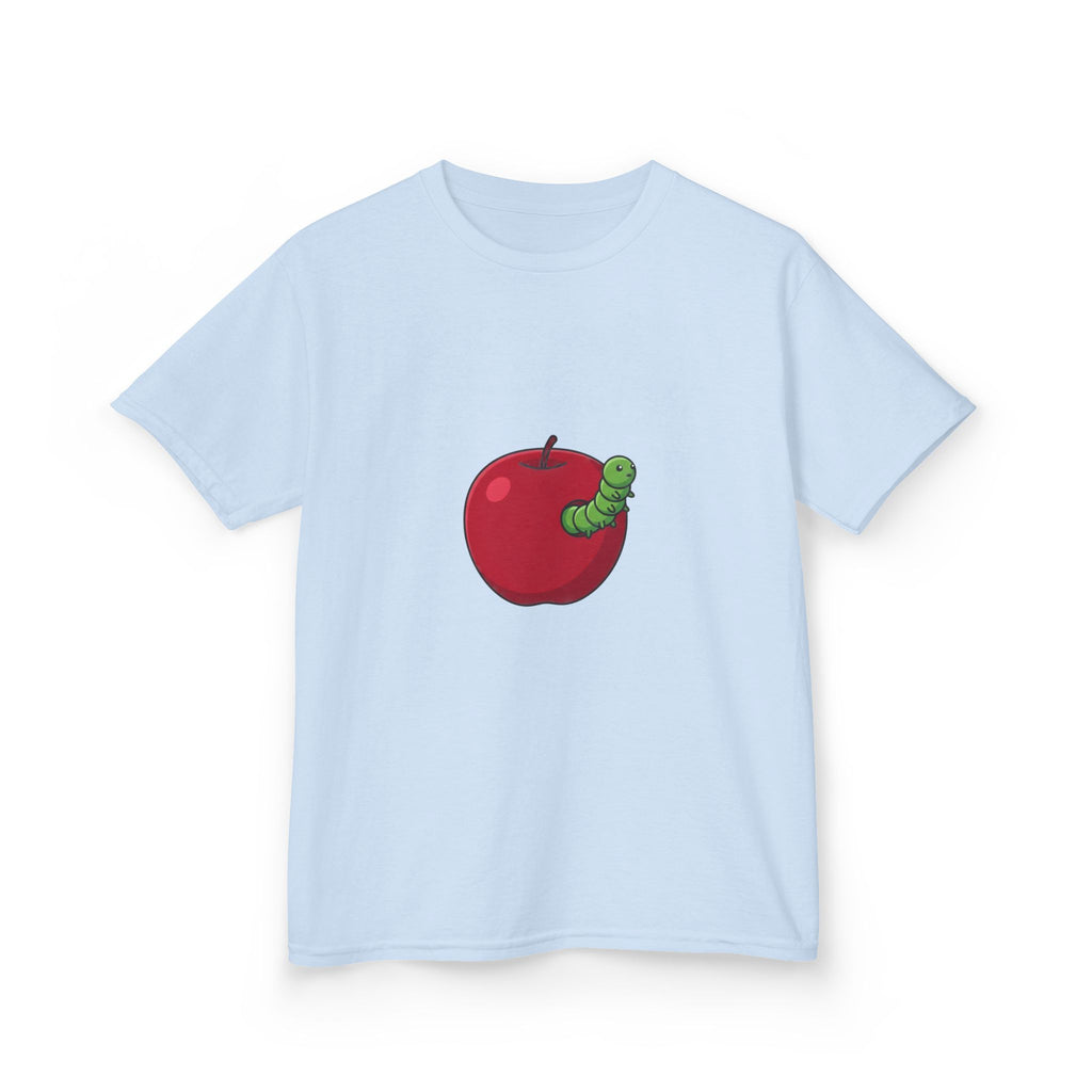 Kids T-Shirt - Cute Hungry Bookworm Caterpillar Apple Tee