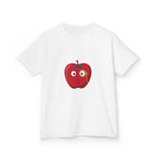 Kids Heavy Cotton Tee - Whimsical Monocle Apple Character