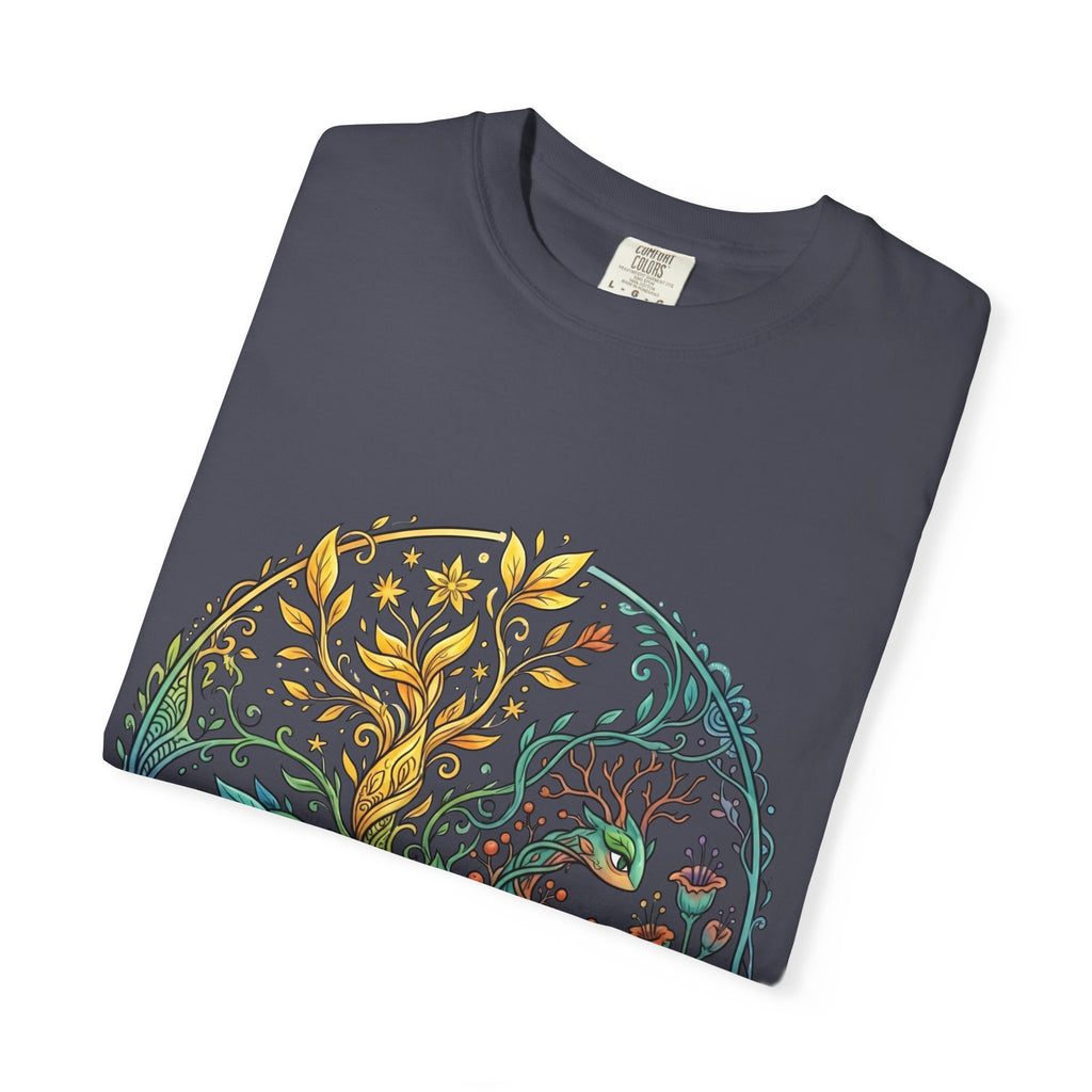 Elemental Dragon Tree T-Shirt - Mystical Nature Art | Comfort Colors