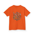 Kids Daily Routine T-Shirt - Whimsical Cartoon Machine