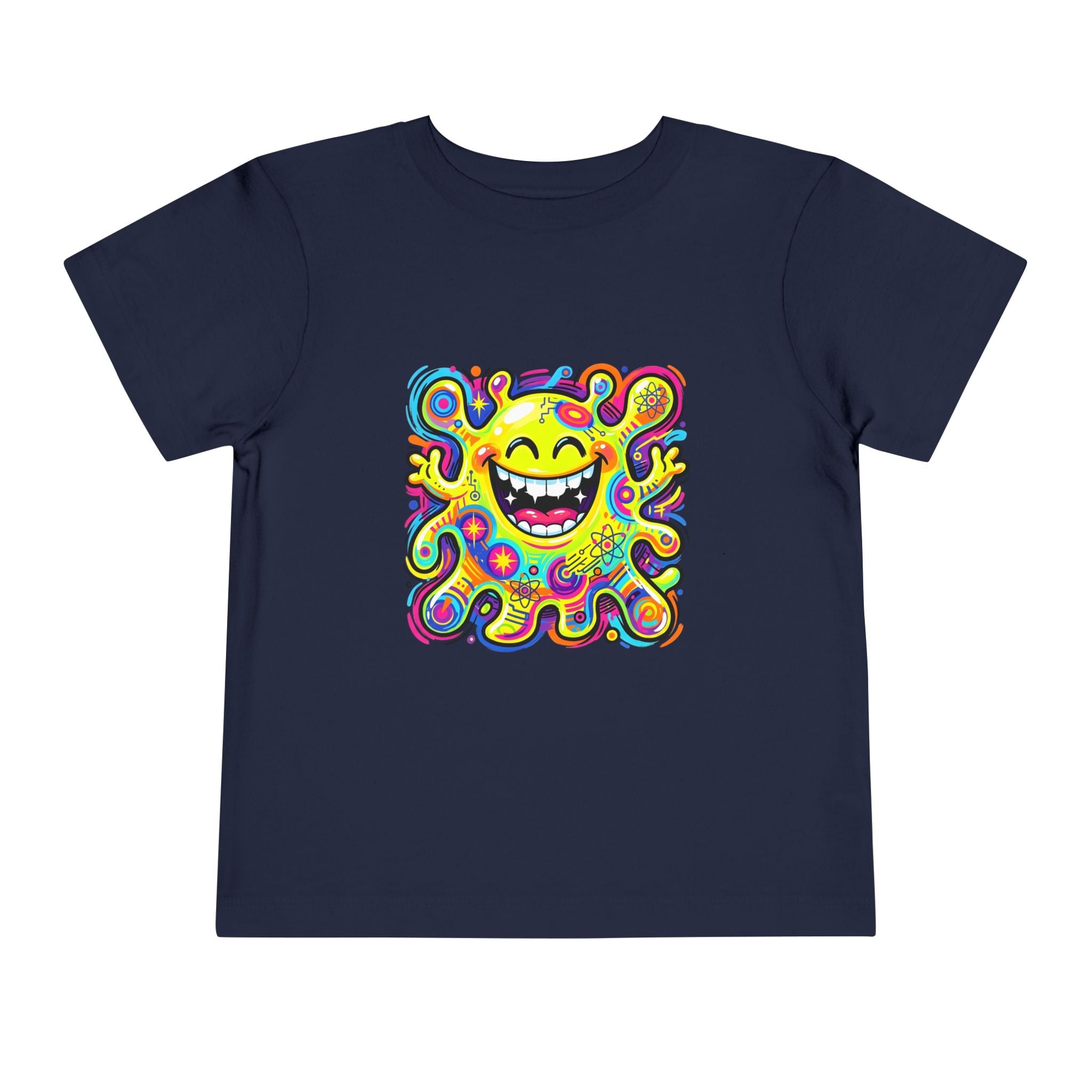 Toddler Tee - Vibrant Psychedelic Monster | Kids Abstract Cartoon Art