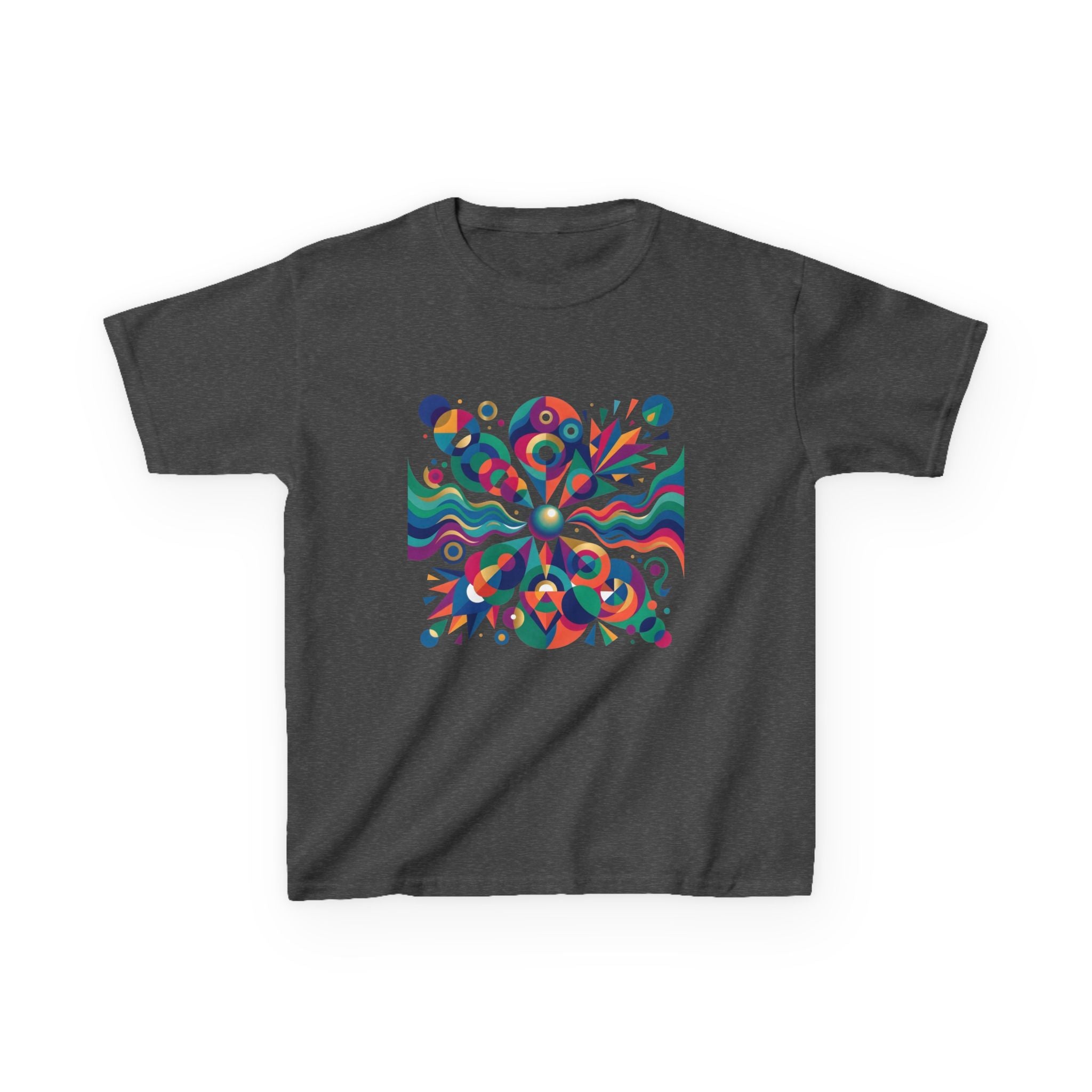 Kids T-Shirt - Vibrant Abstract Geometric Design | Modern Art