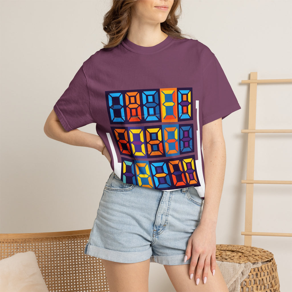 Unisex T-Shirt - Retro Tech 8-Bit Digital Display | Comfort Colors