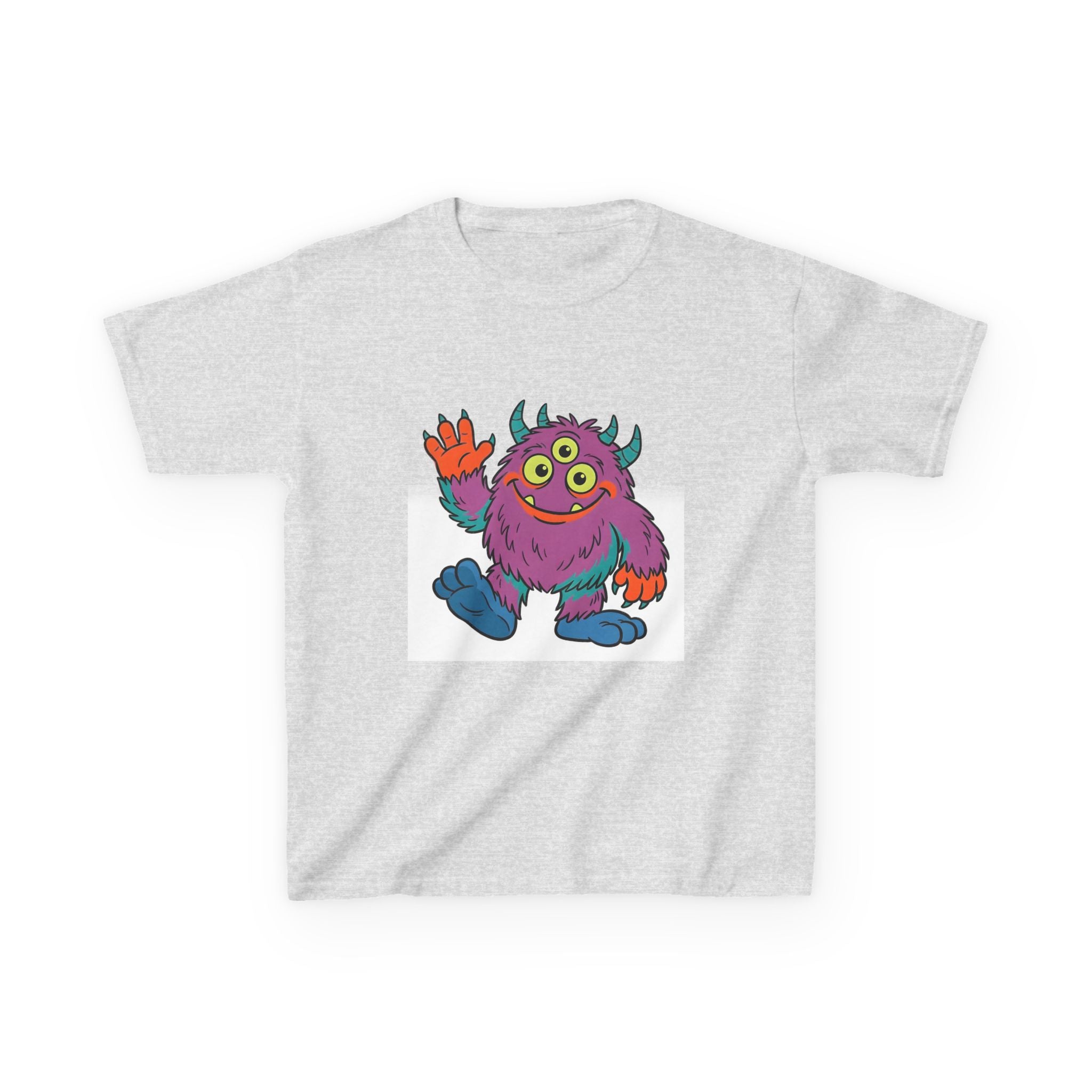 Kids T-Shirt - Cute 3-Eyed Monster Cartoon | Colorful & Fun