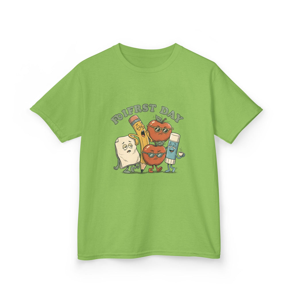 Kids Tee - Funny "FIRST DAY" Tired School Supplies Back to School 2026