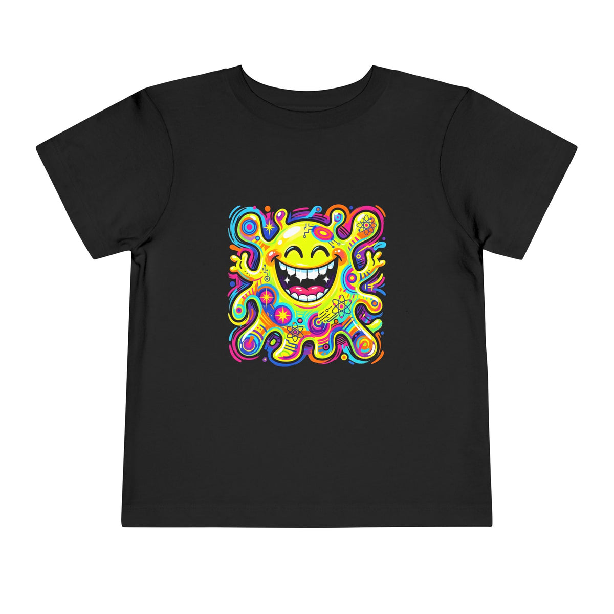 Toddler Tee - Vibrant Psychedelic Monster | Kids Abstract Cartoon Art