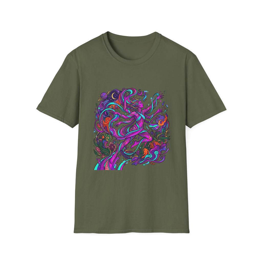 T-Shirt - Vibrant Psychedelic Cosmic Goddess Spiritual Flow