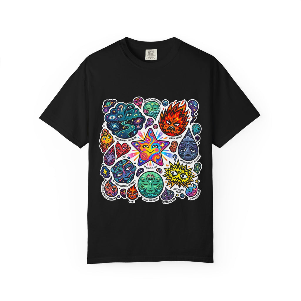 Comfort Colors T-Shirt - Psychedelic Emotions Art | Mental Health