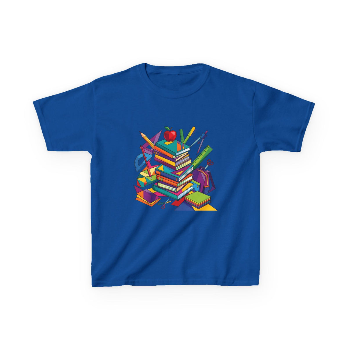 Kids T-Shirt - Geometric School Supplies Tee | Back to School