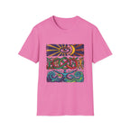 Unisex T-Shirt - Cosmic Folk Art Eye & Snake | Spiritual Nature