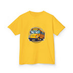 Kids T-Shirt - Angry SCHOOL BUS Cartoon Tee | Funny Character