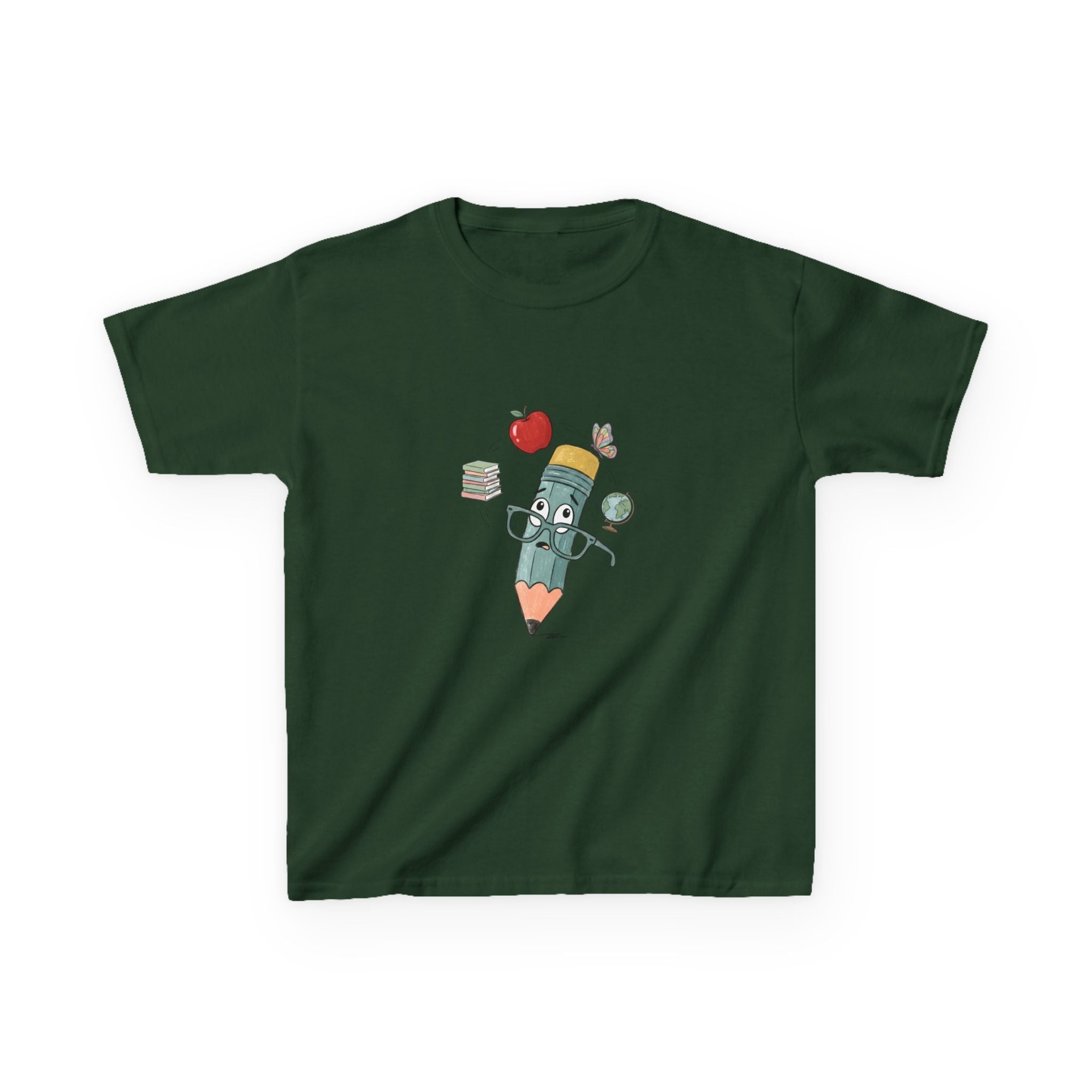 Kids School T-Shirt - Hand-Drawn Whimsical Learning Design