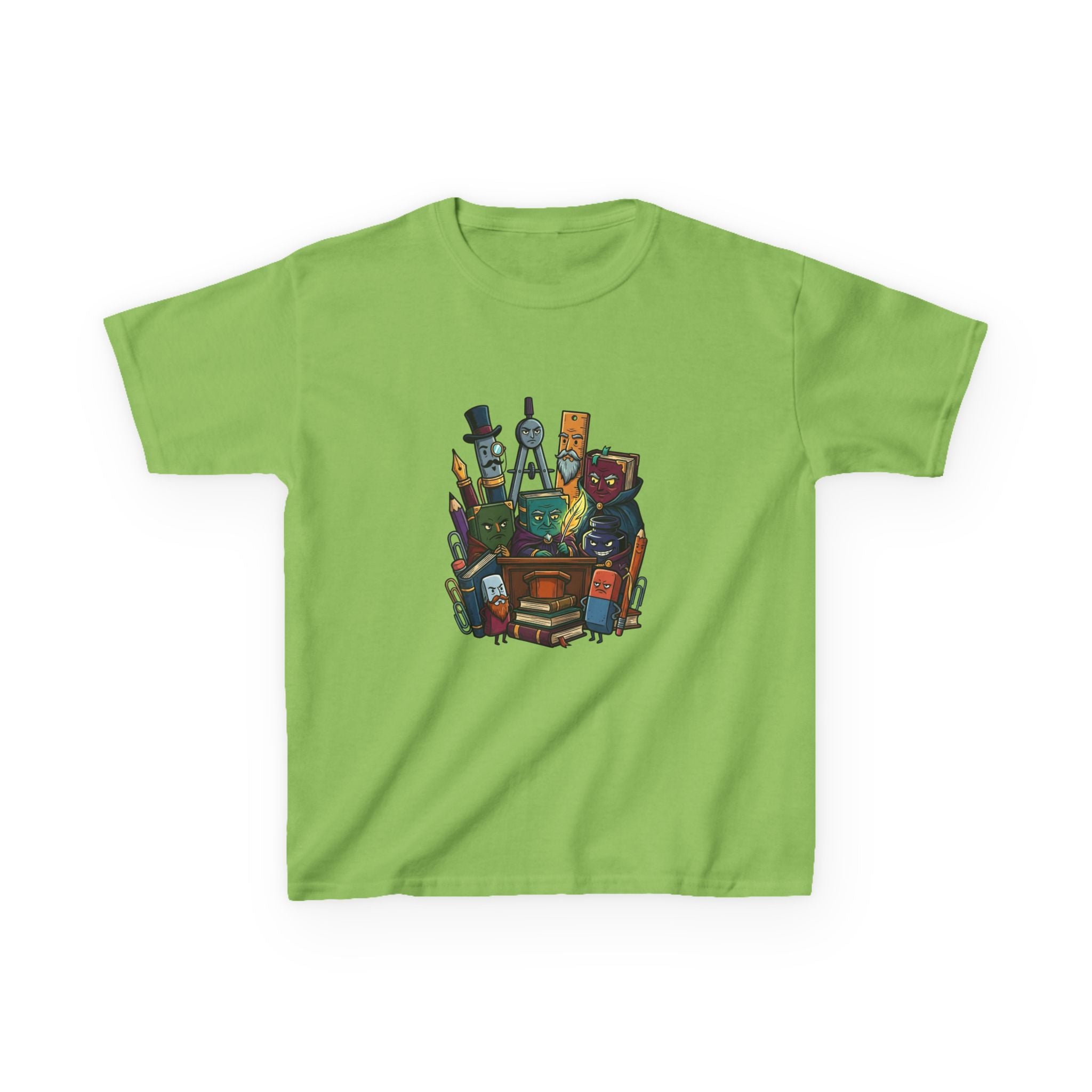 Kids Tee - Whimsical School Supplies Characters | Back to School