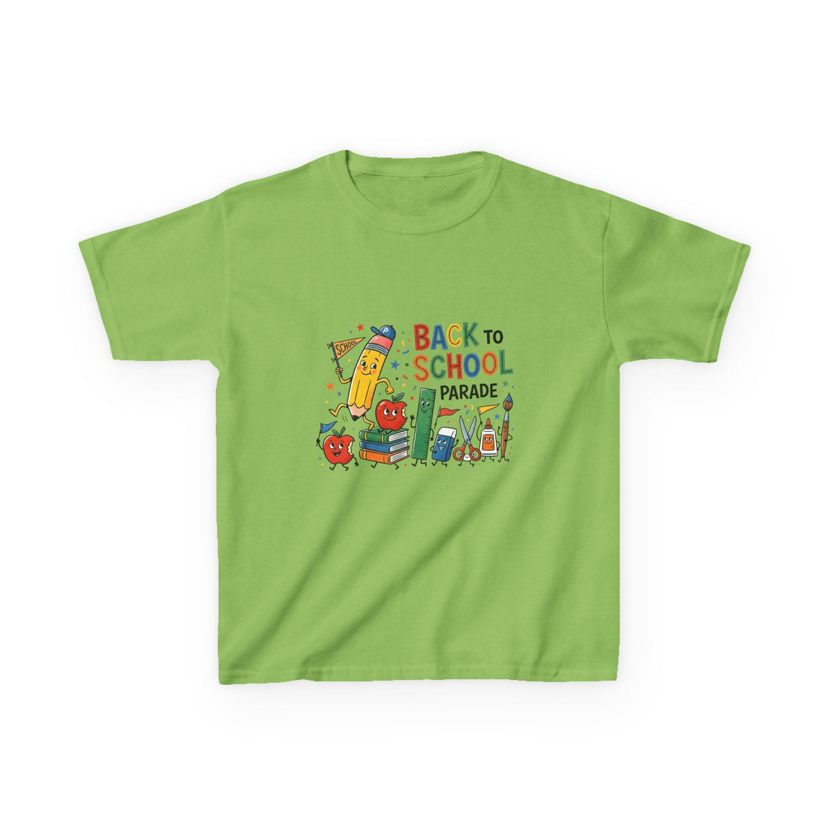 Kids Back to School Tee - Playful SCHOOL Supplies | First Day