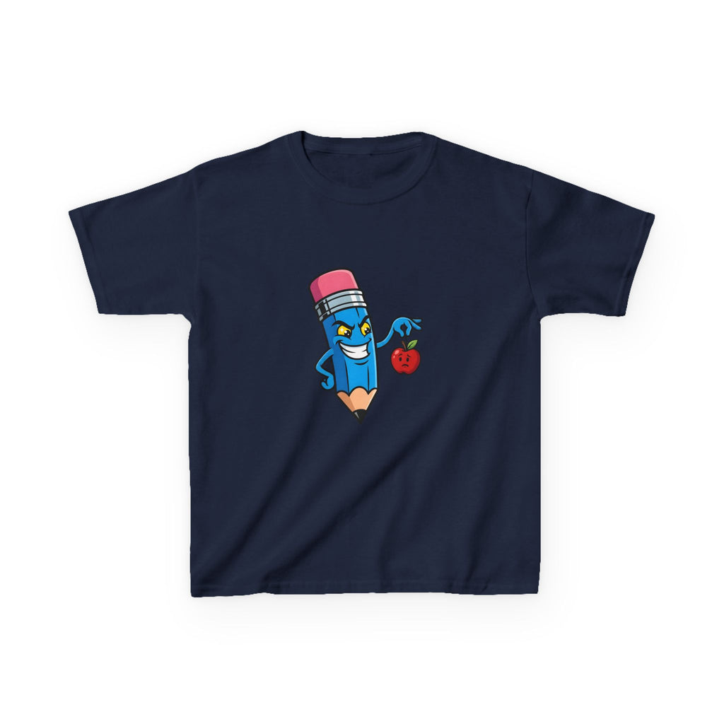 Kids Tee - Mischievous School Supplies Cartoon | Funny Education