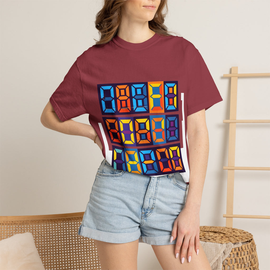 Unisex T-Shirt - Retro Tech 8-Bit Digital Display | Comfort Colors