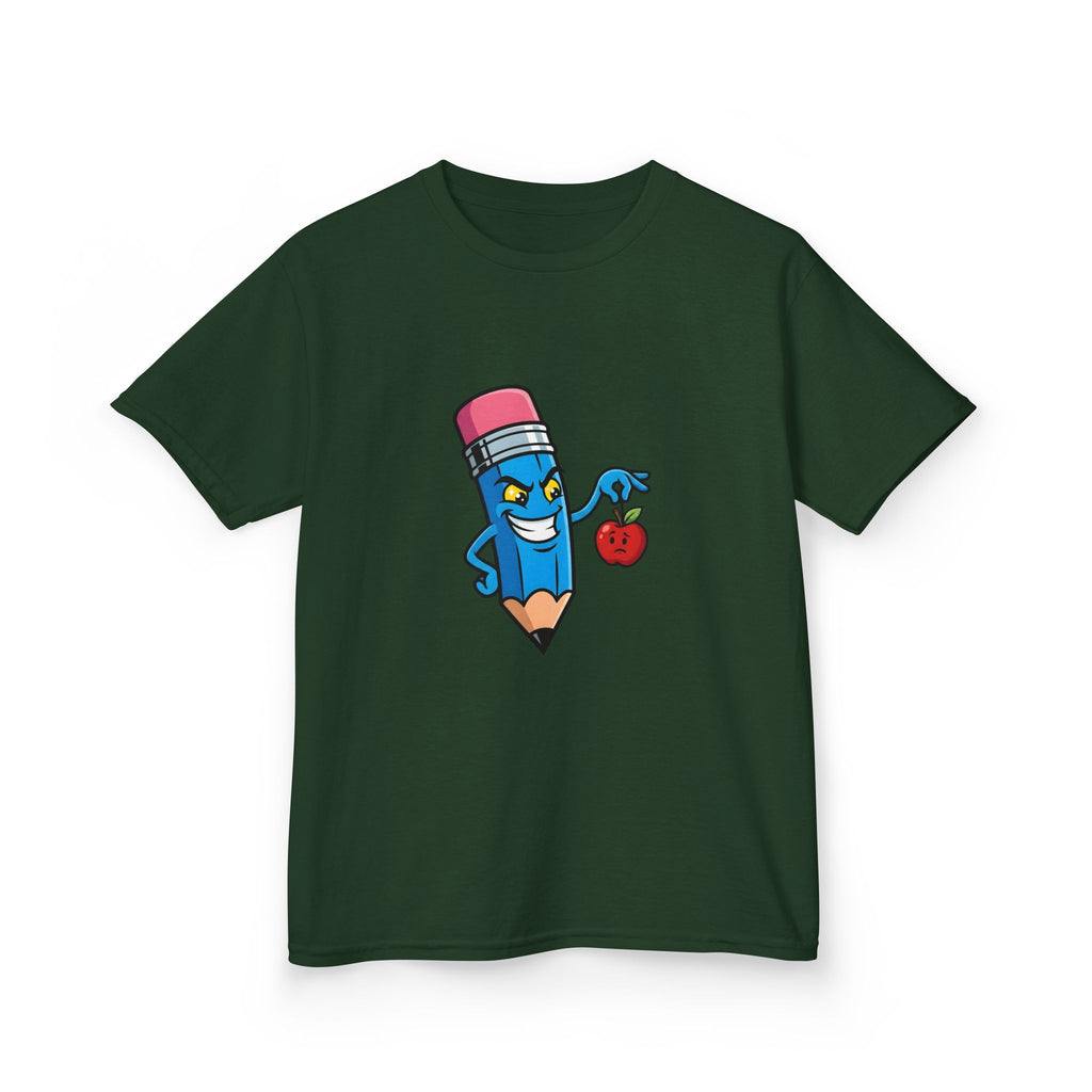 Kids Tee - Mischievous School Supplies Cartoon | Funny Education