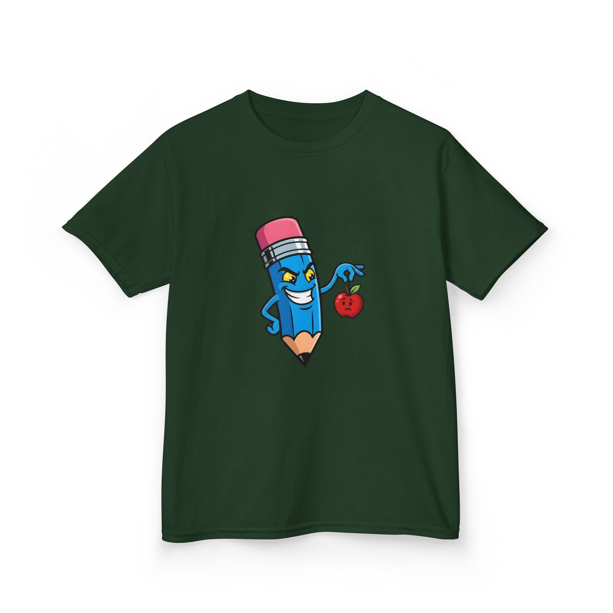 Kids Tee - Mischievous School Supplies Cartoon | Funny Education
