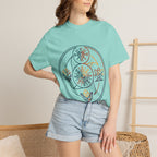 Unisex Garment-Dyed T-Shirt - Minimalist Geometric Nature Art